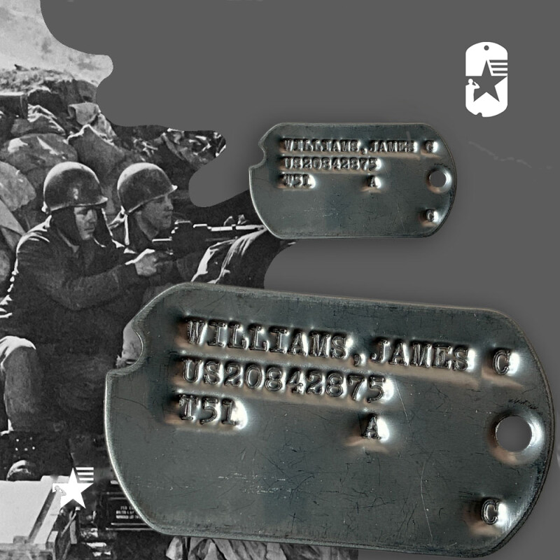 Ražba identifikačních známek DOG TAGS 1950-1953